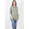 Italian Daisy Shirt 3/4 Sleeve Sage