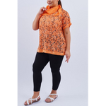 Italian Daisy Top S/S Orange