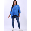 Italian Glitter Star Sweatshirt Royal Blue