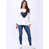 Italian Heart Sweat White