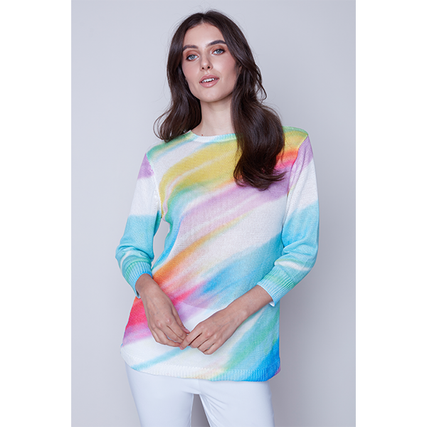 Italian Knit Sweater Rainbow