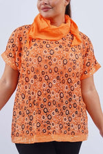 Italian Daisy Top S/S Orange