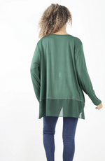 Italian Diamante Top Green