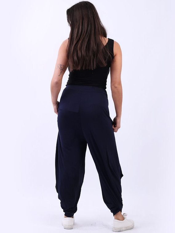 Italian Harem Pants Navy