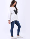 Italian Heart Sweat White