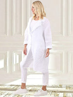 Italian Linen Relaxed Fit Jacket White