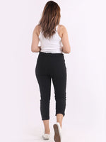 Italian Plain Magic Pants Black