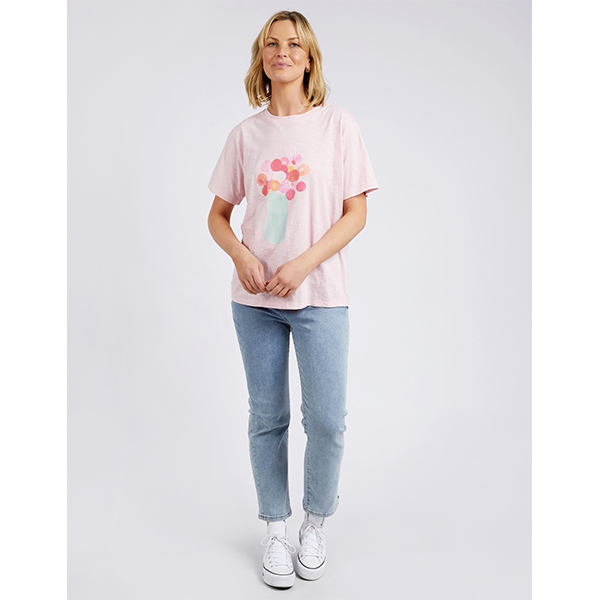 Janey Floral Tee Pink