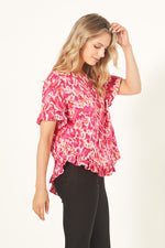 Madelaine Top Berry Print