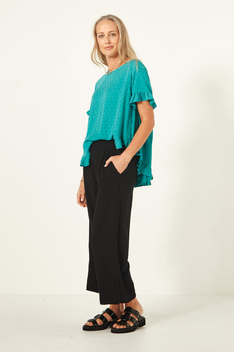 Madelaine Top Teal