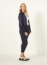 Harem Pants Navy Stripe