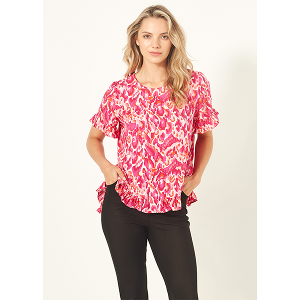 Madelaine Top Berry Print