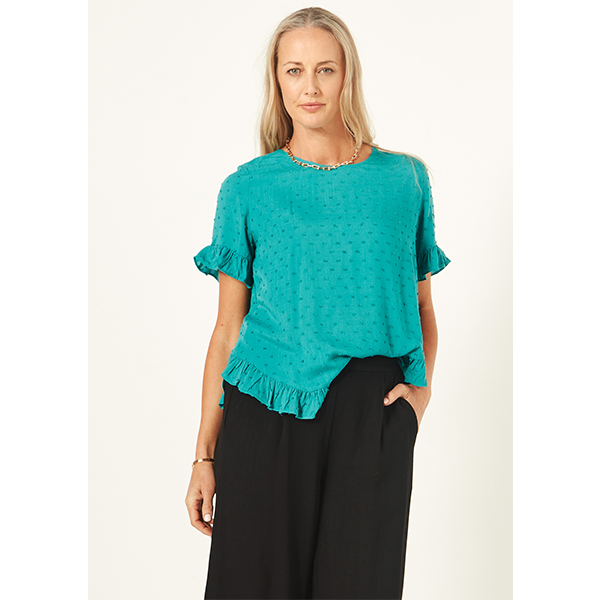 Madelaine Top Teal