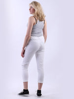 Magic Pants Sequin White