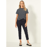 Mia Top Navy Stripe