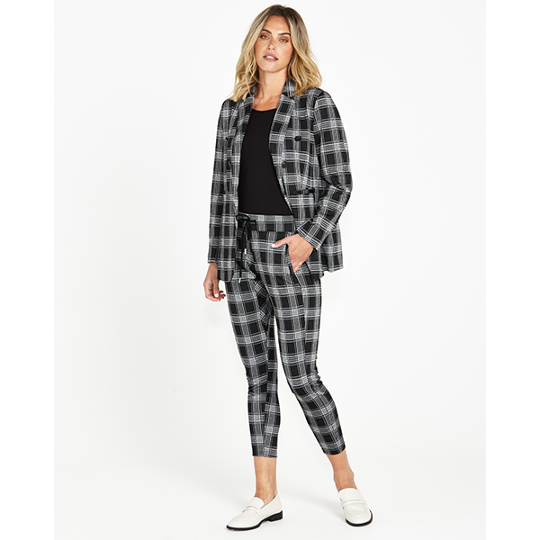 Miranda Ponte Jogger Black Check