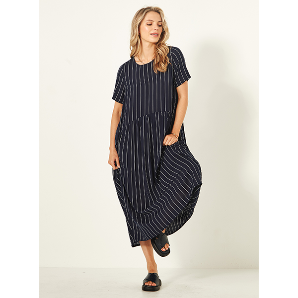 Monroe Dress Navy