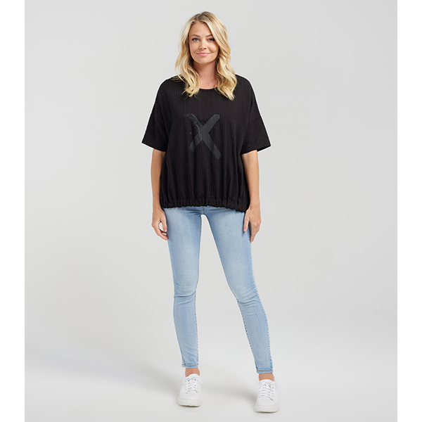 Nikita Top Black Stripe