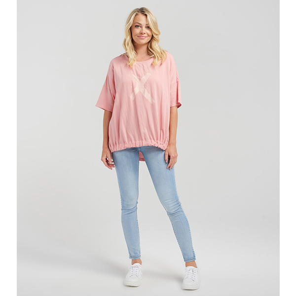 Nikita Top Pink Stripe