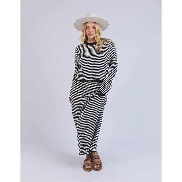 Rosie Stripe Knit Navy