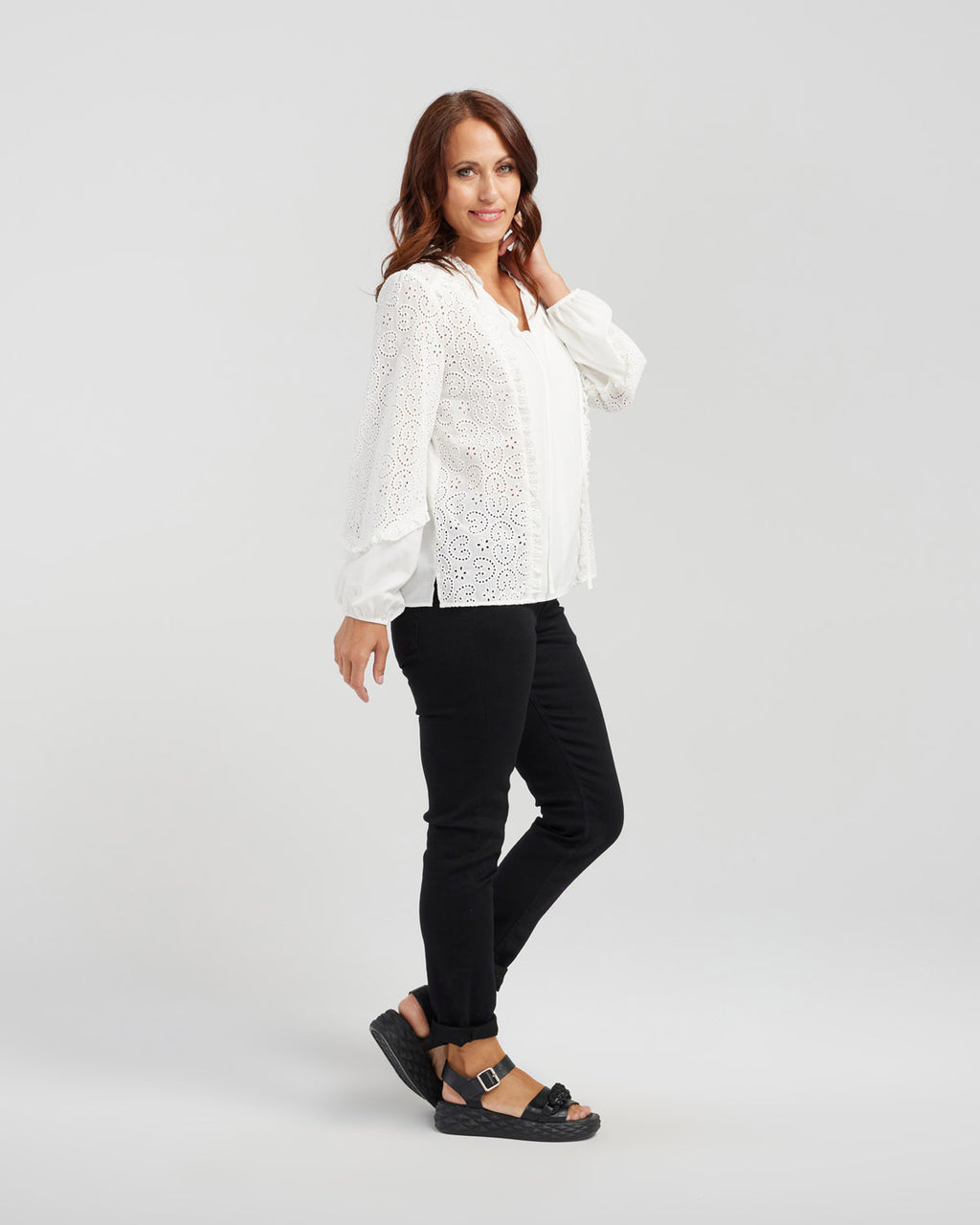 Hazel Blouse White