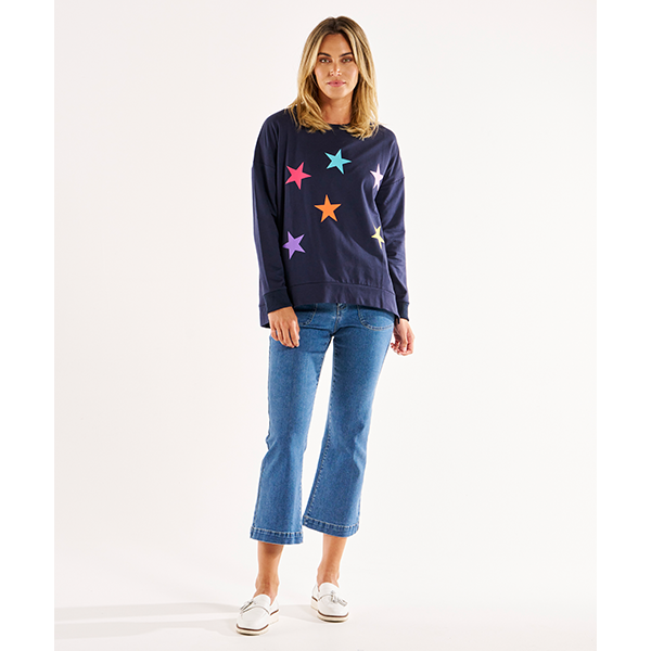 Sienna Star Jumper Navy