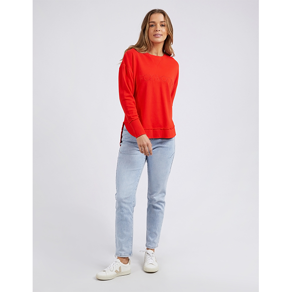 Simplified Crew Bright Red