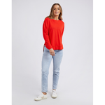 Simplified Crew Bright Red