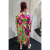 3/4 Sleeve Dress Multi Bright