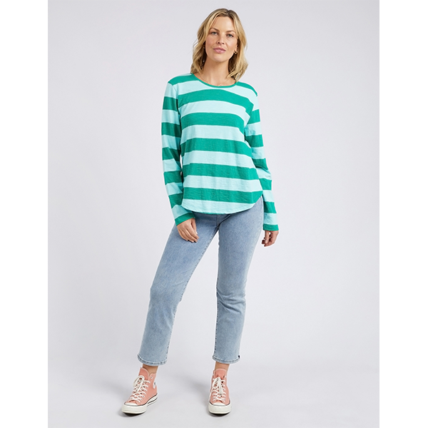 Spritz Stripe Tee Green