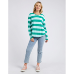 Spritz Stripe Tee Green