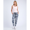 Stencil Floral Pants Navy