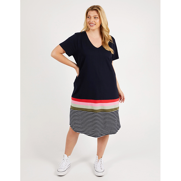 Terra Tee Dress Navy