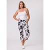 Ursula 3/4 Printed Pants White/Black