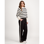 Wide Leg Pull On Pants Black